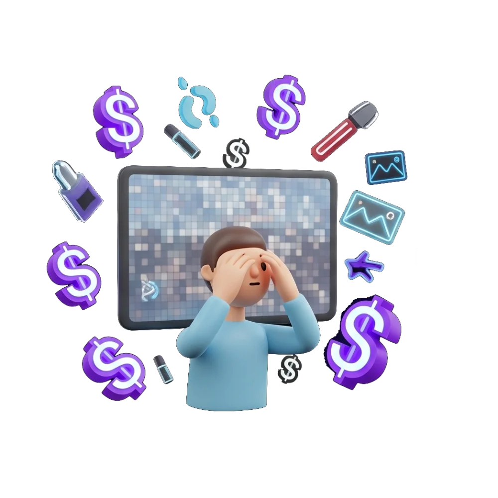 低分辨率图像困扰与 AI 放大需求的插图